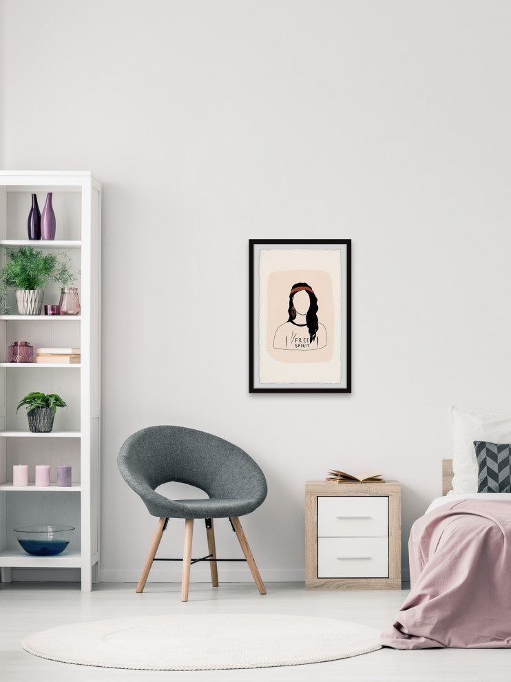"Be Wild and Free" Framed Painting Print, 30x45