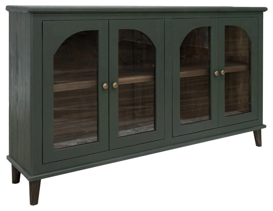 Celtic Solid Wood Console / TV Stand / Sideboard - 71" - Green