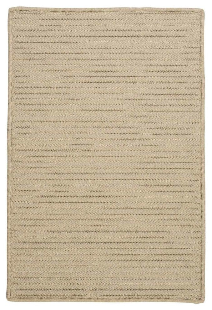 Simply Home Solid H182 Linen Indoor/Outdoor Area Rug, Rectangular 2'x3'