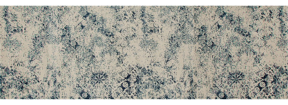 Karelia Cumulus Rug, Steel Blue, 2'7"x8'1" Runner