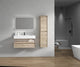 Alysa 36'' Floating Vanity, Acrylic Sink, White Oak