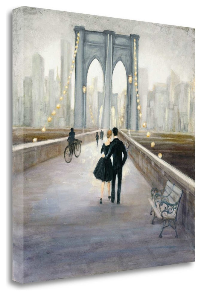 "Bridge To Ny V.2" By Julia Purinton, Giclee Print on Gallery Wrap Canvas