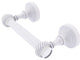 Pacific Grove 2-Post Toilet Paper Holder with Twisted Accents, Matte White