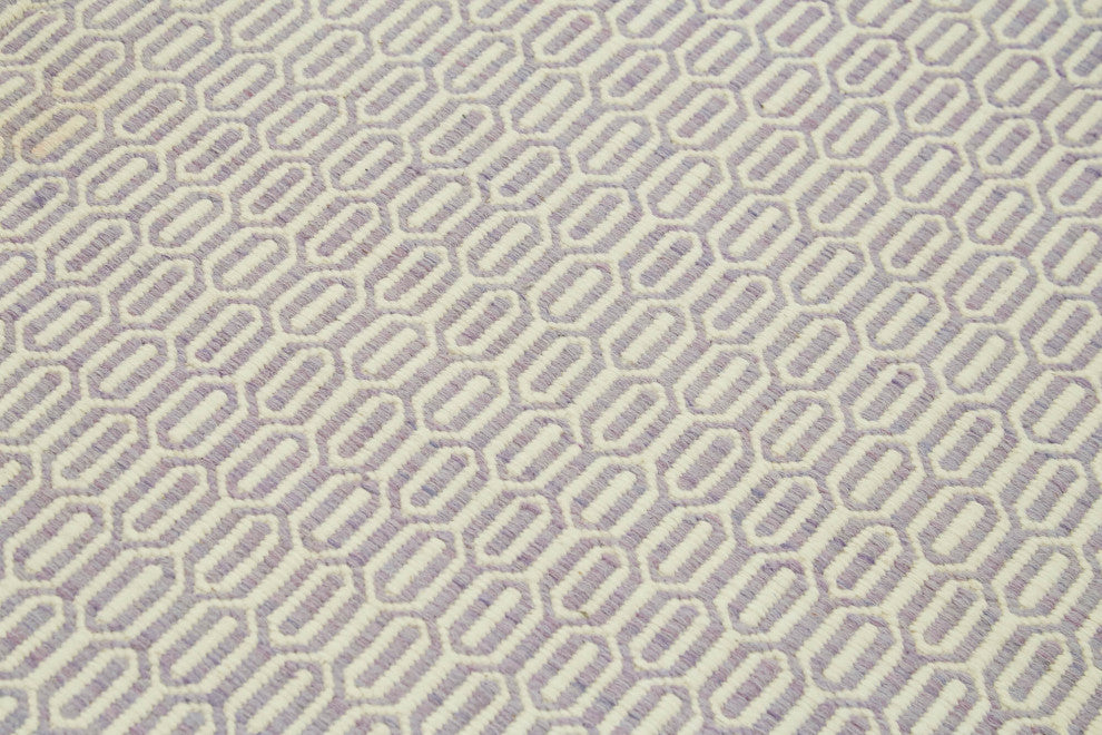 Rug N Carpet - Handmade Modern Design 8' 1'' x 10' 0'' Wool Unique Kilim Rug