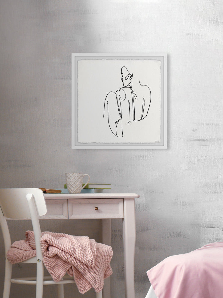 "On the Floor" Framed Painting Print, 24x24