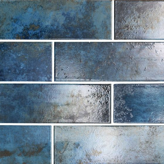 Marza Cobalt 4X12 Glossy Subway Tile, 10 Sq.ft