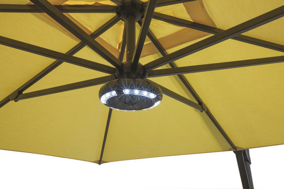 Luna Round Umbrella Light with Bluetooth Speaker, Bronze