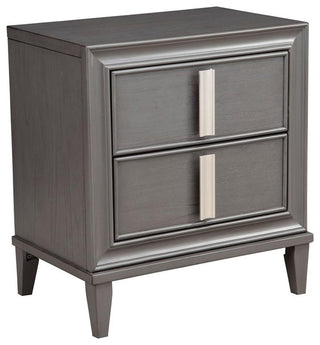 Home Square 3-Piece Set with 6 Drawer Dresser & 2 Nightstands in Dark Gray