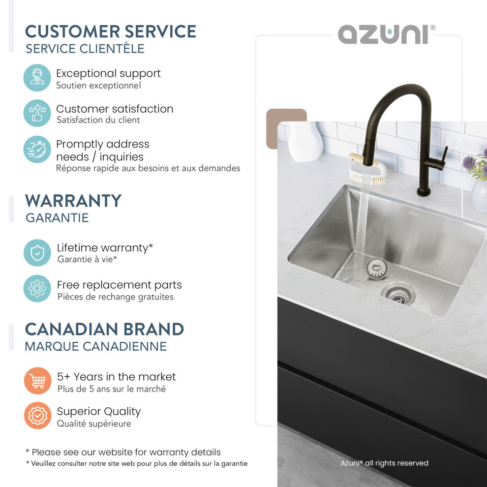 STYLISH Dual Mount 22" Single-Bowl Stainless Steel Utility Laundry Sink C122