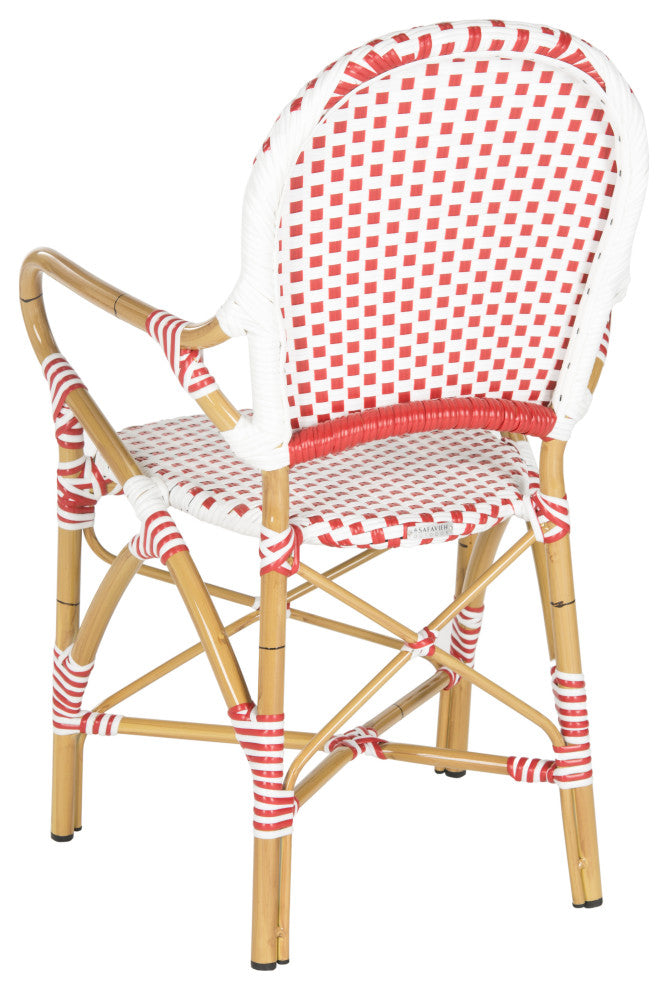 Safavieh Hooper Indoor-Outdoor Stackable Armchairs, Set of 2, Red