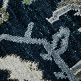 Bristol Harrow Area Rug, Blue, 9' x 12', Bordered