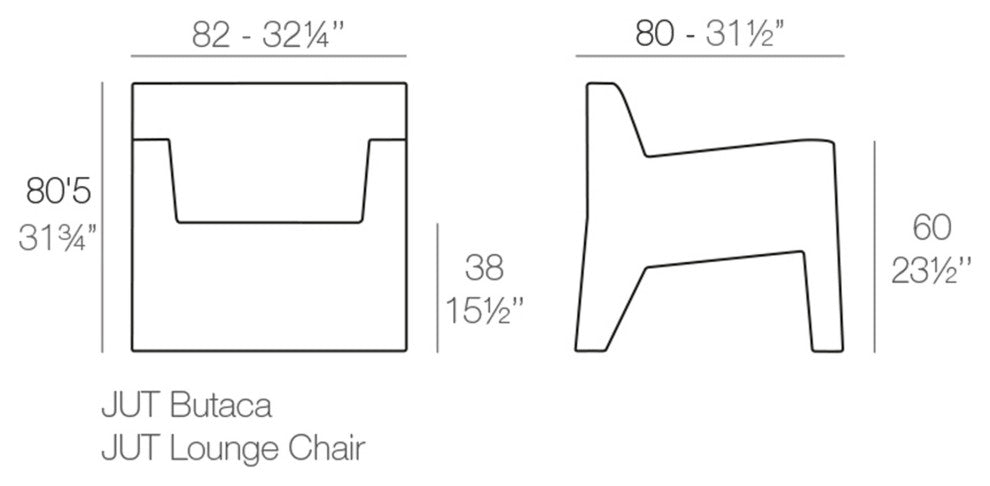 Vondom Jut - Lounge Chair - Basic - White