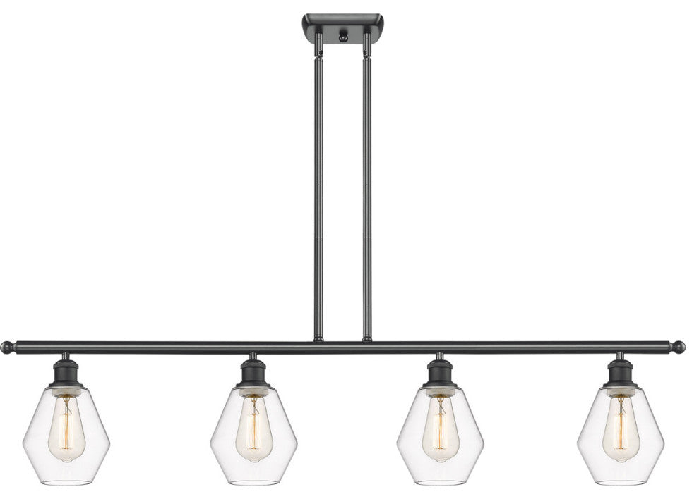 Innovations 516-4I-BK-G652-6 4-Light Island Light, Matte Black