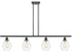 Innovations 516-4I-BK-G652-6 4-Light Island Light, Matte Black