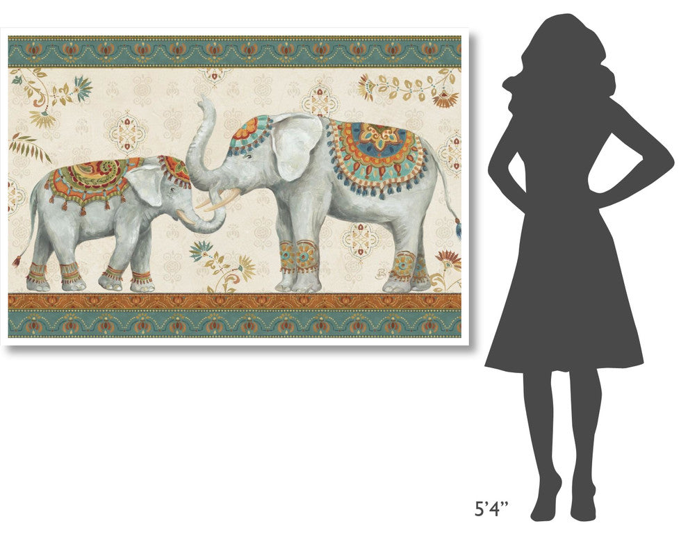 "Elephant Walk I" Digital Paper Print by Daphne Brissonnet, 62"x42"