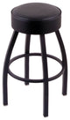 C8B1 Classic Series 30" Bar Stool With Black Wrinkle Finish, Black Vinyl Seat
