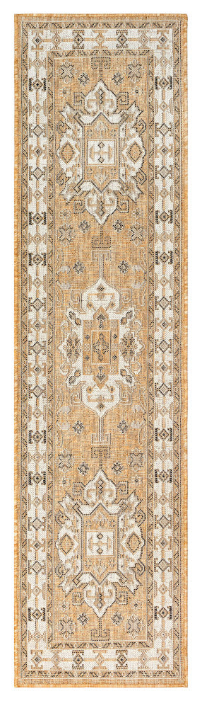 Carmel Kilim Indoor/Outdoor Rug, Sand, 1'11"x7'6"