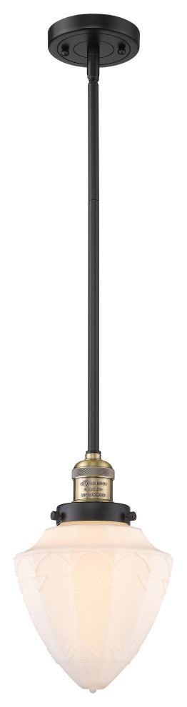 INNOVATIONS 201S-BAB-G661-7 1-Light Mini Pendant Black Antique Brass