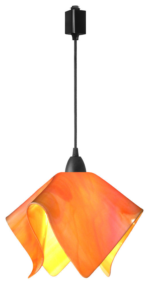 Jezebel Radiance Flame Track Light, Large, Tangerine