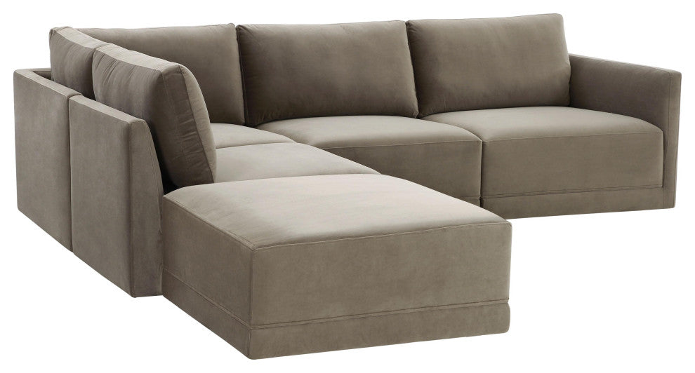 Willow Taupe Modular LAF Sectional