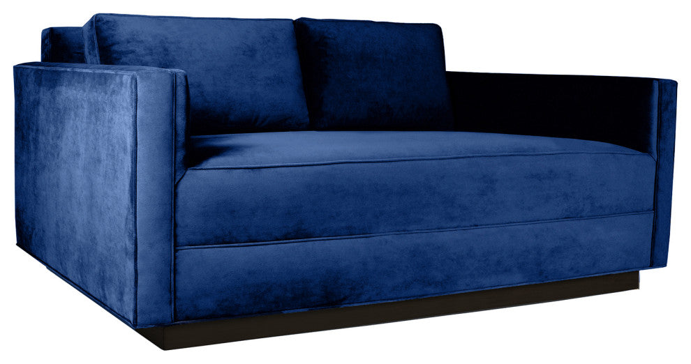Nativa Interiors Adalyn 72" Sofa, Blue, Deep Plush Depth
