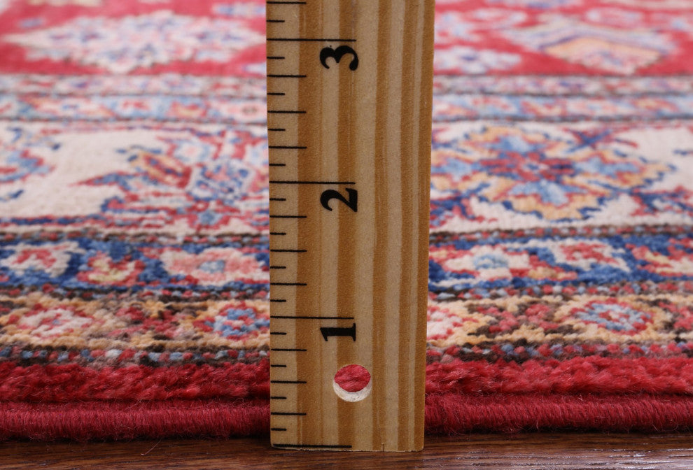 5' 0" X 6' 4" Super Kazak Handmade Wool Rug Q7502