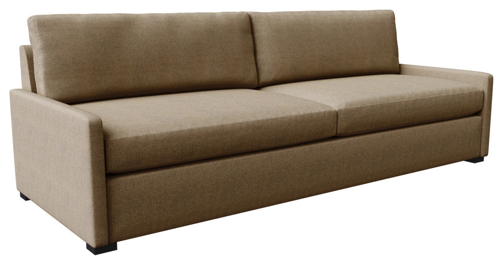 Nativa Interiors Kimpton Sofa 101", Brown, Depth: Deep Plush