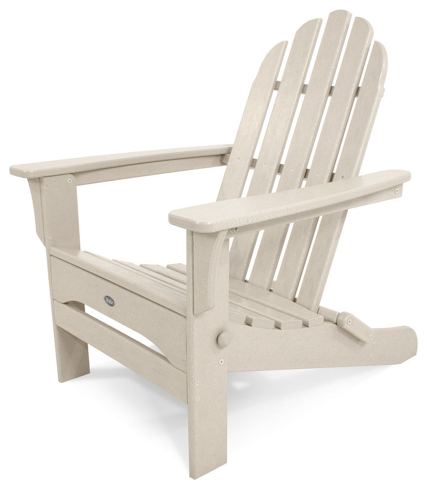 Trex Outdoor Furniture Cape Cod Folding Adirondack, Sand Castle