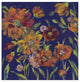 "July Garden Trio III Indigo" Digital Paper Print by Silvia Vassileva, 32"x32"