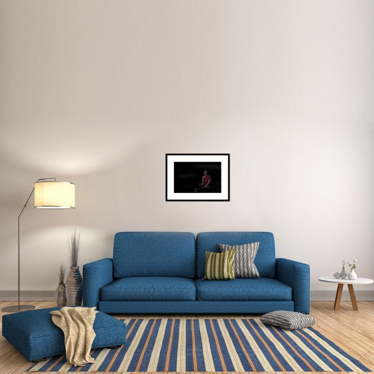 "Myanmar - Meditation" Framed Digital Print by Michael Jurek, 30x22"
