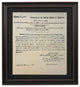 Framed Thirteenth Amendment to the Constitution. Anti-slavery Amendment