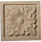 5 1/8"W x 5 1/8"H x 1"D Large Dogwood Flower Rosette, Lindenwood