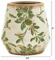 5.5" Tuscan Ceramic Green Scroll Planter