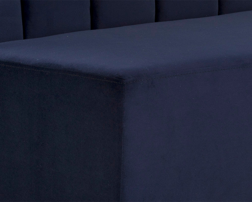 Kosovo Banquette, Brown, Abbington Navy