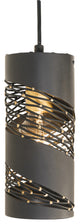 Varaluz-240M01MBFG-One Light Mini Pendant Matte Black/French Gold