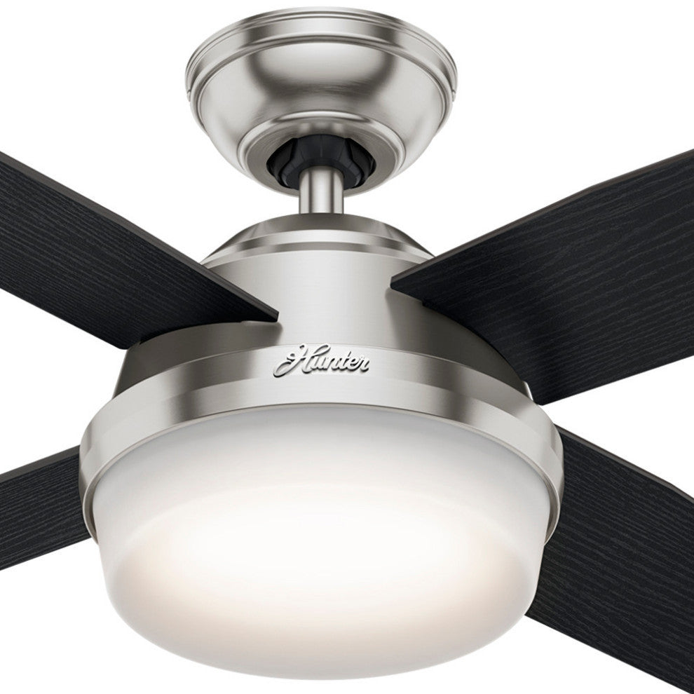 Hunter Fan Company 44" Dempsey Brushed Nickel Ceiling Fan With Light/Remote