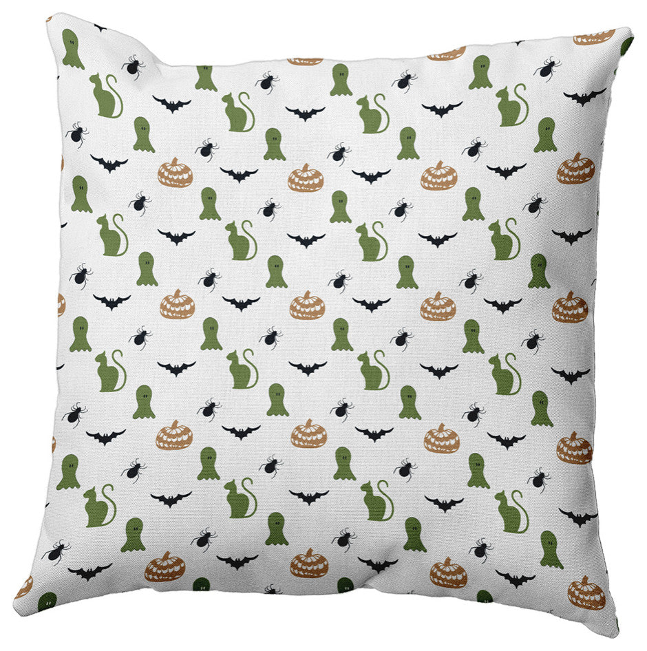 Halloween Critters Accent Pillow, Scallion, 26"x26"