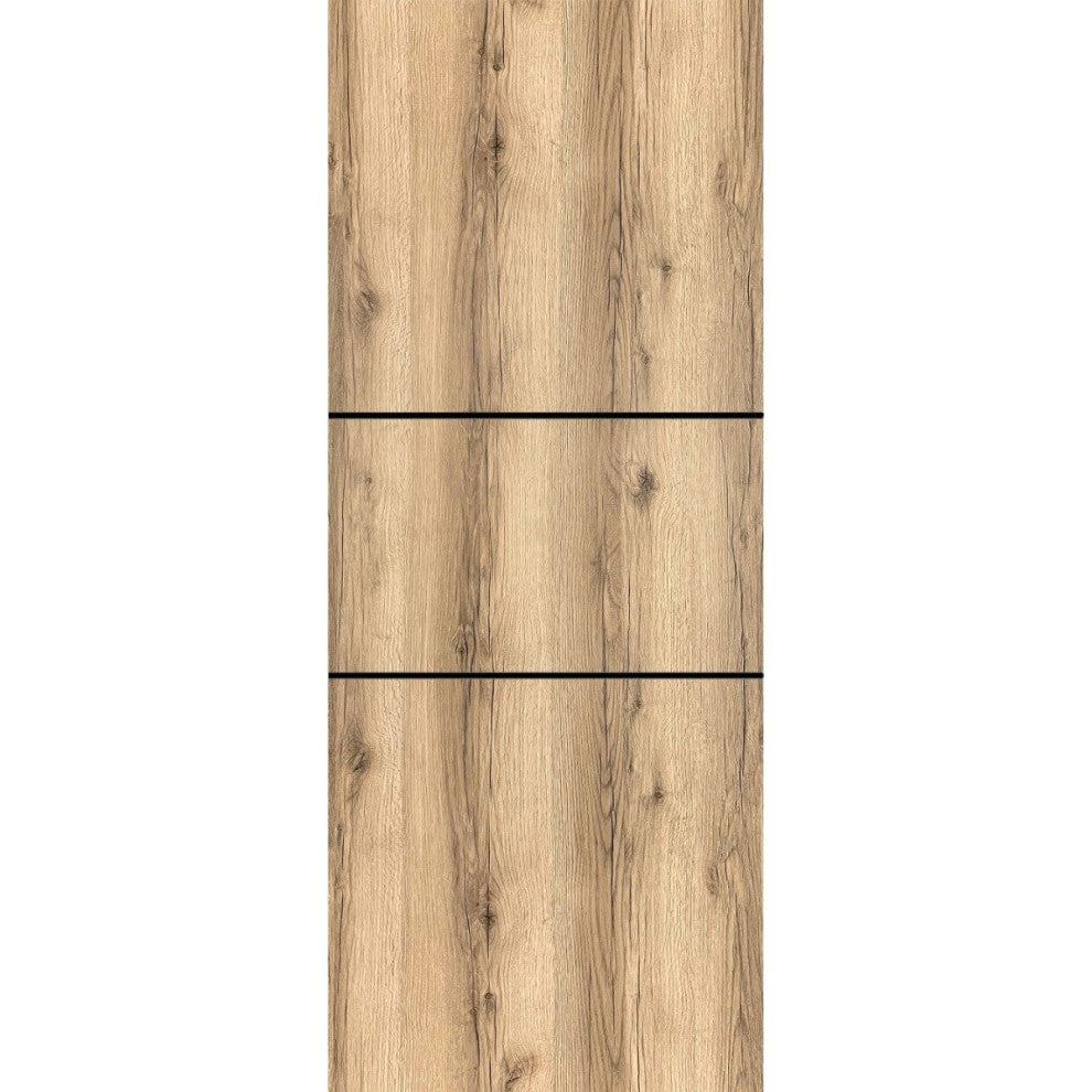 Slab Barn Door Panel 32 x 96 | Planum 0014 Oak with  | Sturdy Finished