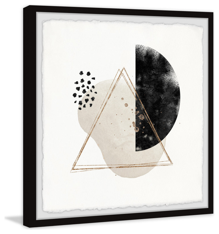"Reappearing Triangle" Framed Painting Print, 12x12