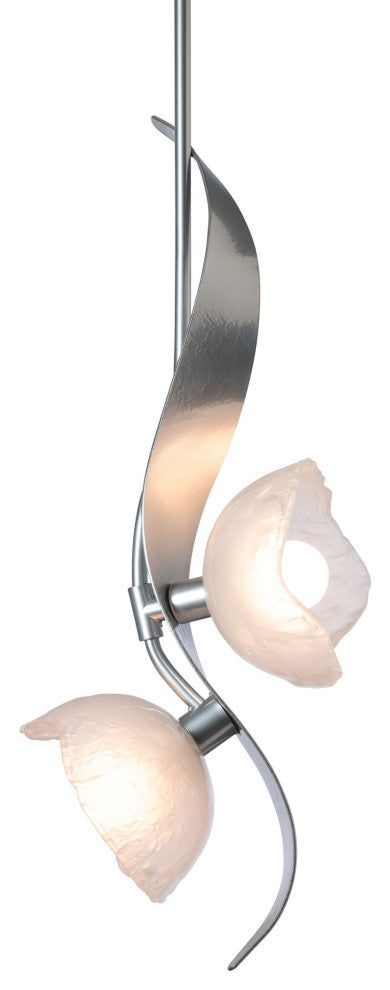Mika 2-Light Pendant, Sterling