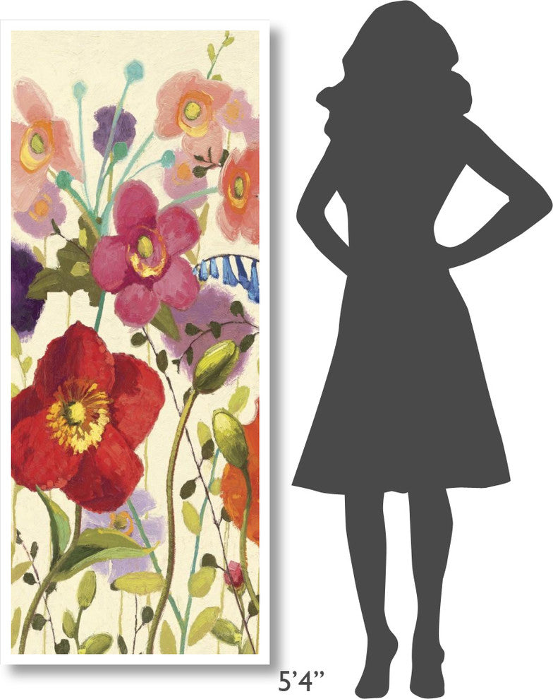 "Couleur Printemps III Panel I" Digital Paper Print by Shirley Novak, 26"x62"