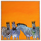 Deny Designs Clara Nilles Candy Stripe Zebras Framed Wall Art