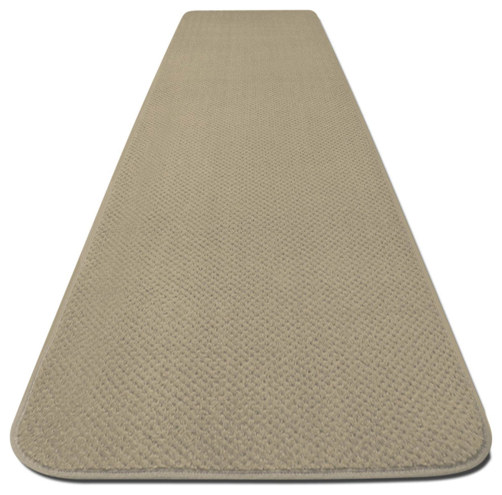 Skid-Resistant Carpet Runner Ivory Cream, 36"x24'