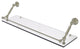 Waverly Place 30" Floating Glass Shelf with Gallery Rail, Polished Nickel