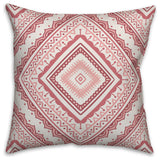 Pink Diamond Mandala 16x16 Throw Pillow