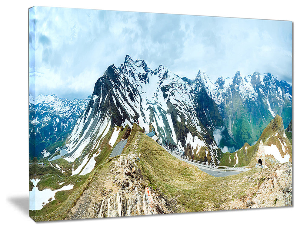 "Alps Summer" Panorama Photography Canvas Print, 20"x12"