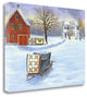 "Winter Sleigh And Quilts" By Julie Peterson, Giclee on Gallery Wrap Canvas