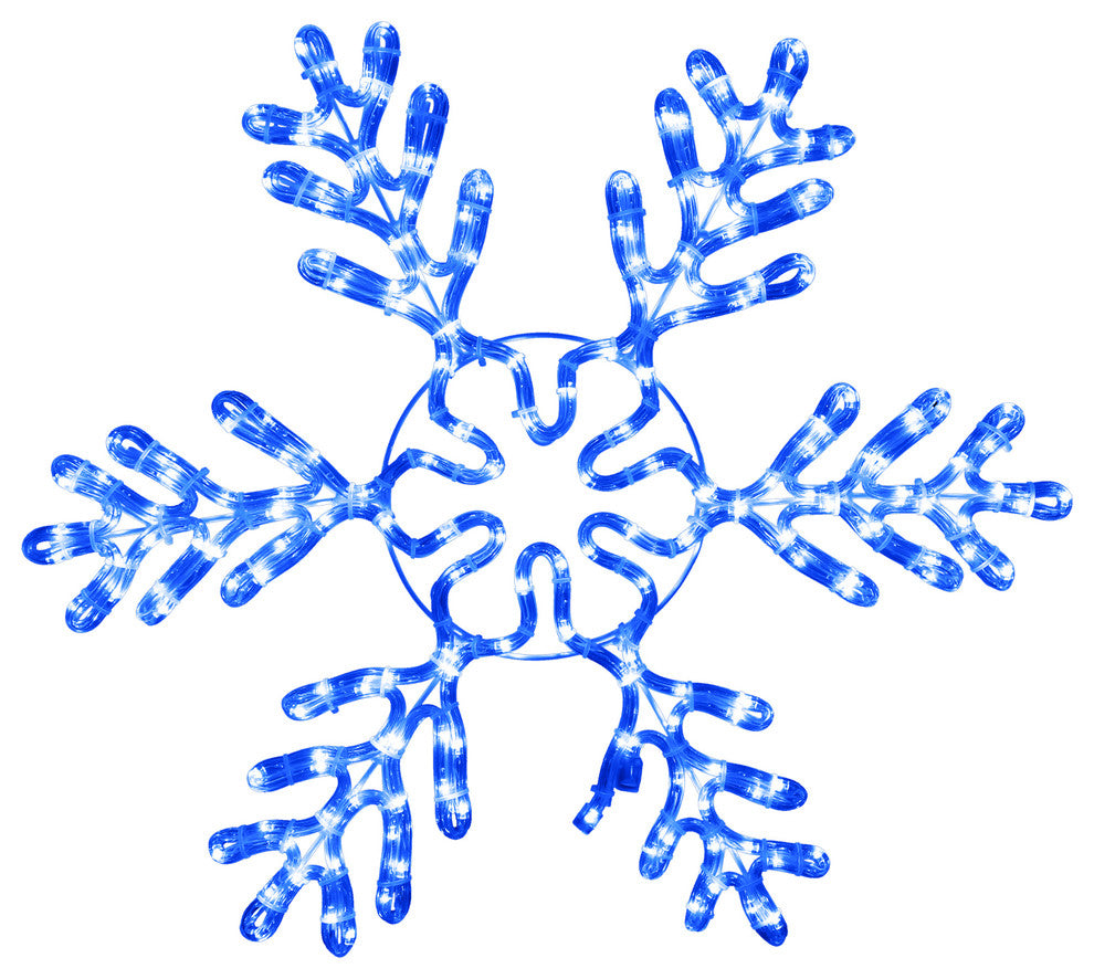 24" Blue LED Ice Snowflake