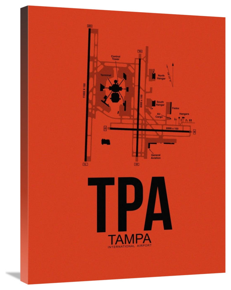 "TPA Tampa Airport Orange" Fine Art Print