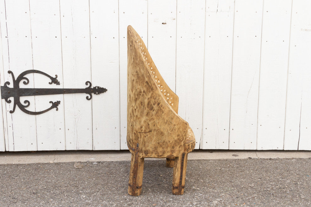 Farmhouse Bleached and Inlaid Naga Chair